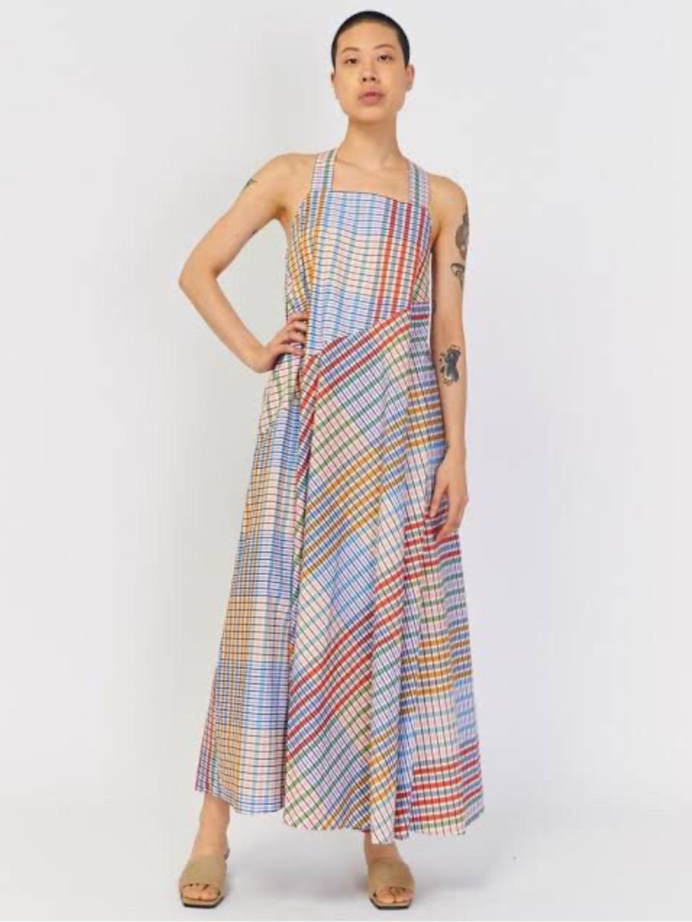 Kowtow Riley Dress - Painter Check size small
